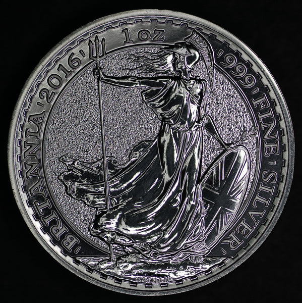 Elizabeth II. Silver 'Britannia'. 1 troy ounce of fine silver. 2016