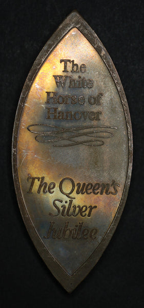 The Queens Beasts medallion. Sterling silver. 1977