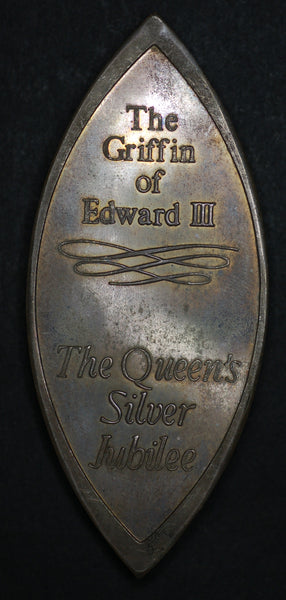 The Queens Beasts medallion. Sterling silver. 1977