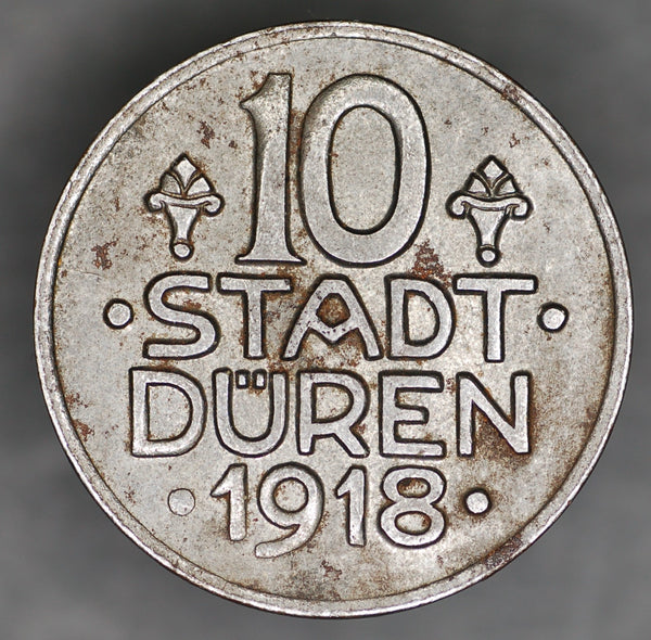 Germany. 10 Pfennig. Duren. 1918