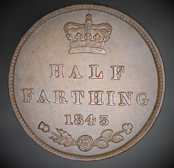 Victoria. Half farthing. 1843