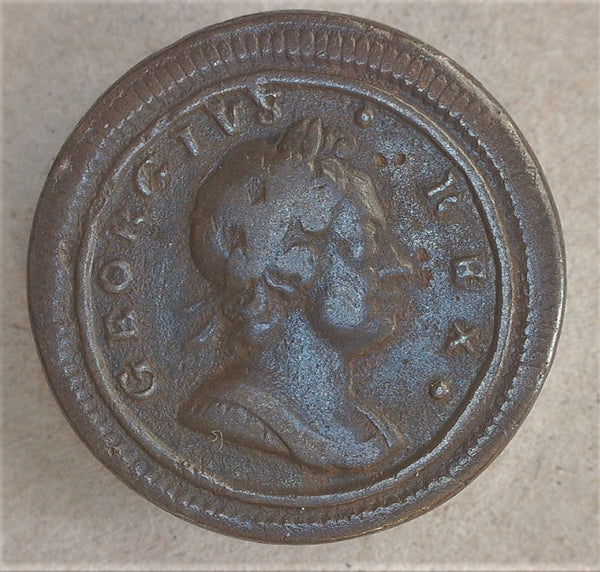 George 1. Farthing. 1721/0 overdate.