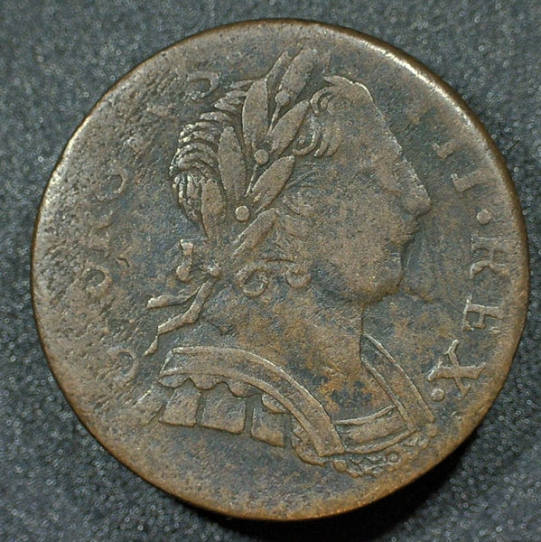 George III. Farthing. 1775. Counterfeit/Evasion