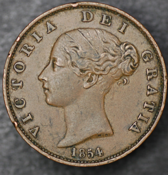 Victoria. Halfpenny. 1854
