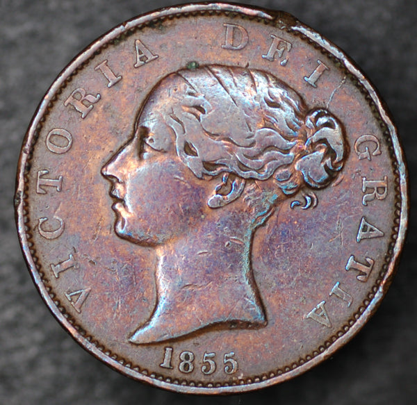 Victoria. Halfpenny. 1855