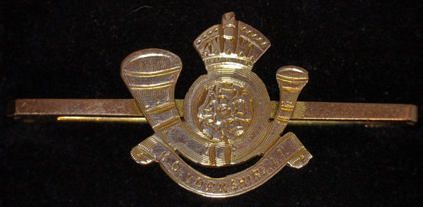 Sweetheart brooch. Kings Own Yorkshire Light Infantry. 9ct gold