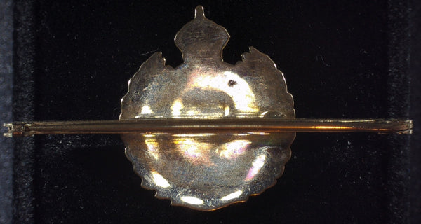 Sweetheart brooch. Royal Engineers. 9ct gold.