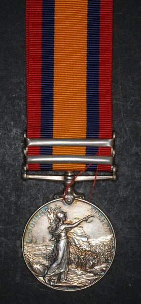 Queens South Africa medal. 2 clasps. Naylor. Liverpool regiment.