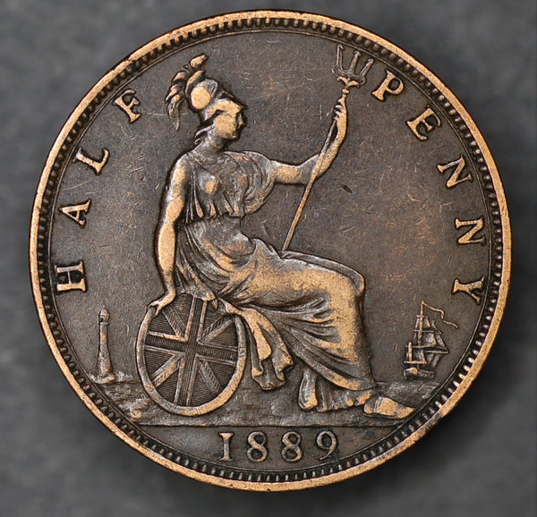 Victoria. Halfpenny. 1889