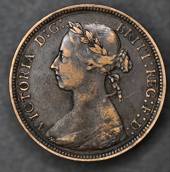 Victoria. Halfpenny. 1889