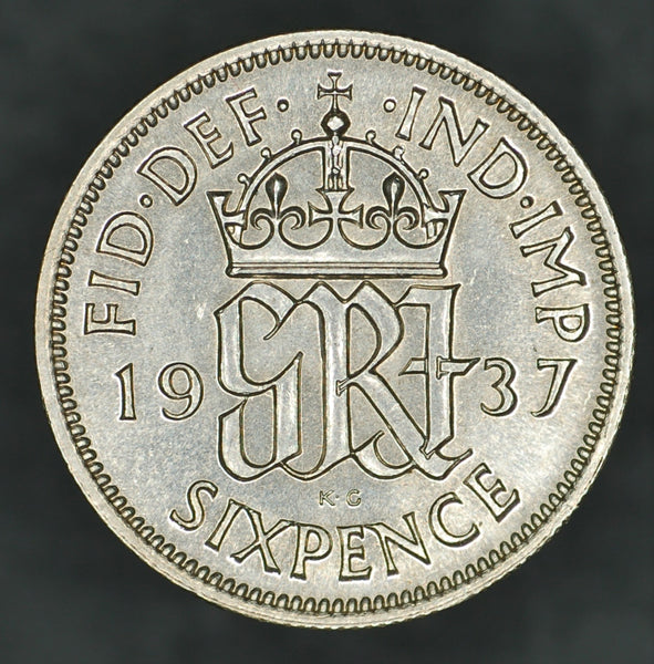 George VI. Sixpence. 1937