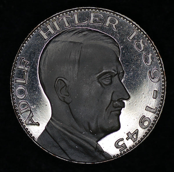 Germany Silver Medallion-proof Hitler 1889-1945.