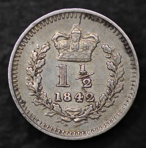 Victoria. Three halfpence. 1842.