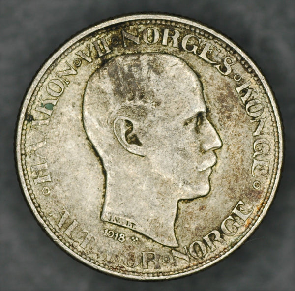 Norway. 50 Ore. 1918