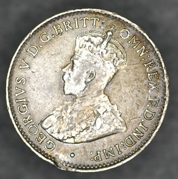 British west Africa. Three pence. 1915