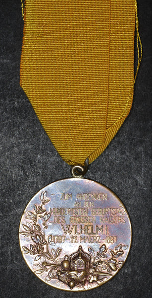 Germany. Kaiser Wilhelm I Anniversary medal