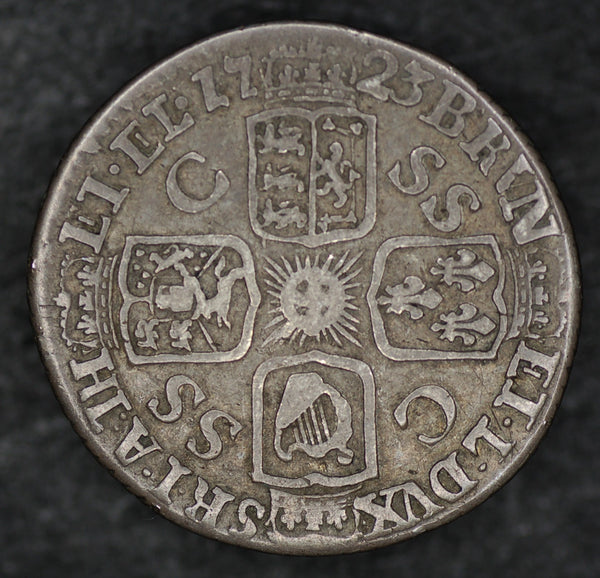 George 1st. Sixpence. 1723 SSC