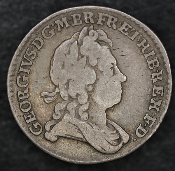 George 1st. Sixpence. 1723 SSC