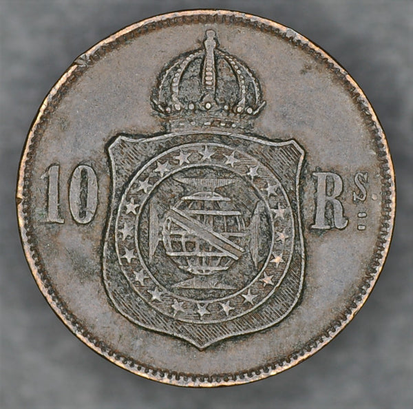 Brazil. 10 Reis. 1869