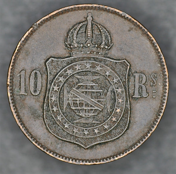 Brazil. 10 Reis. 1869 – Coins4all