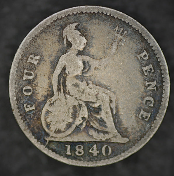 Victoria. Four pence. 1840