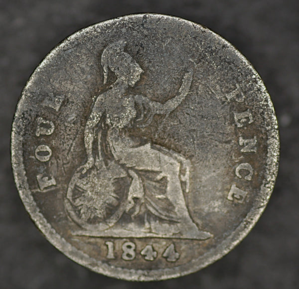 Victoria. Four pence. 1844