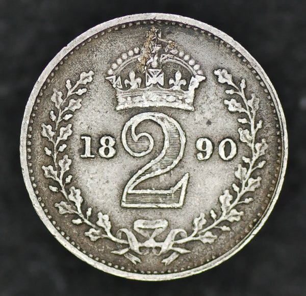 Victoria. Maundy two pence. 1890