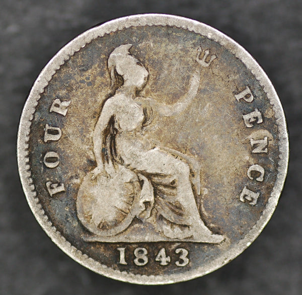 Victoria. Four pence. 1843