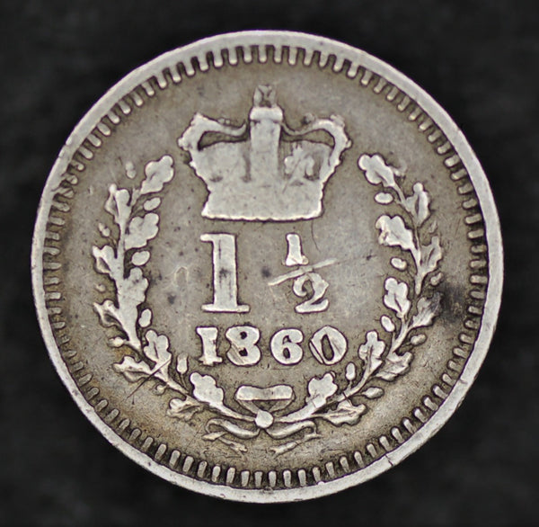 Victoria. Three halfpence. 1860