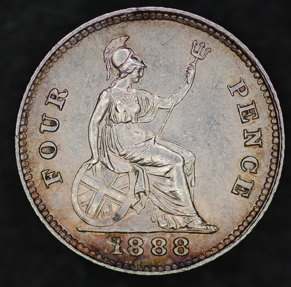 Victoria. Four pence. 1888