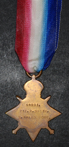 WW1. 1914-15 star. Smith. South Wales Borderers. Gallipoli