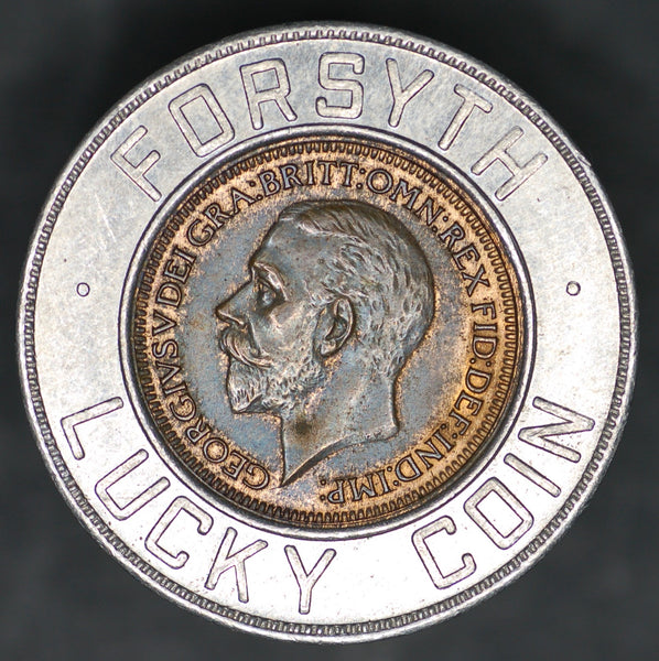 Advertising token. 'Forsyth lucky coin'