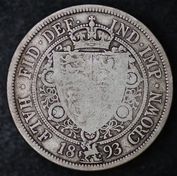 Victoria. Half crown. 1893