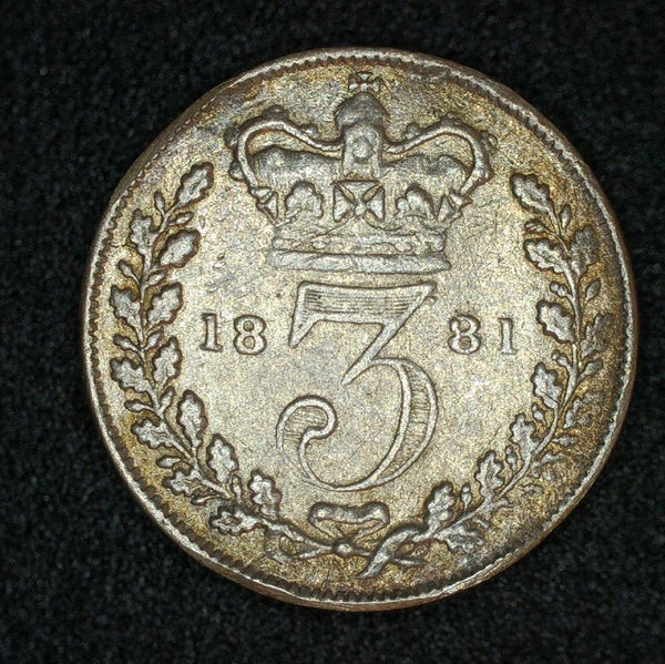 Victoria. Threepence. 1881