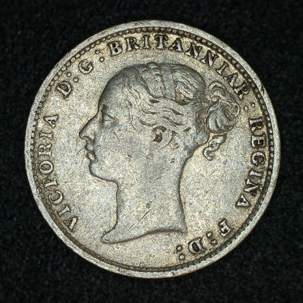 Victoria. (Young head) Threepence. 1883