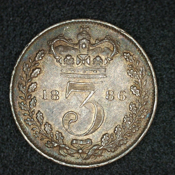 Victoria. Threepence. 1886