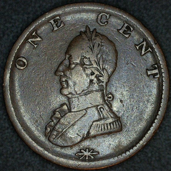 USA. Washington. Double head One Cent. Undated.