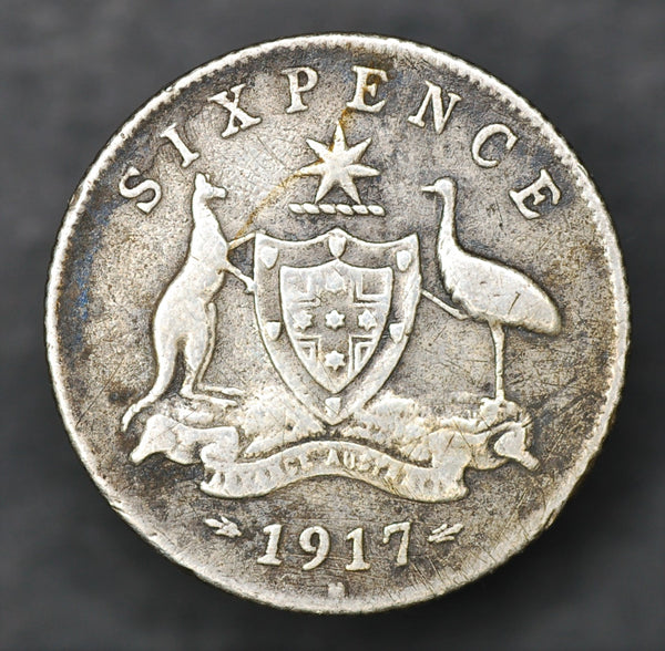 Australia. Sixpence. 1917
