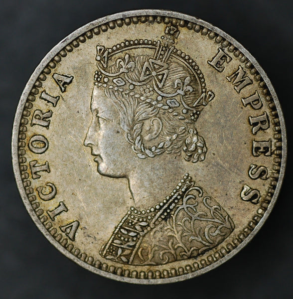 India. 1/4 Rupee. 1891B