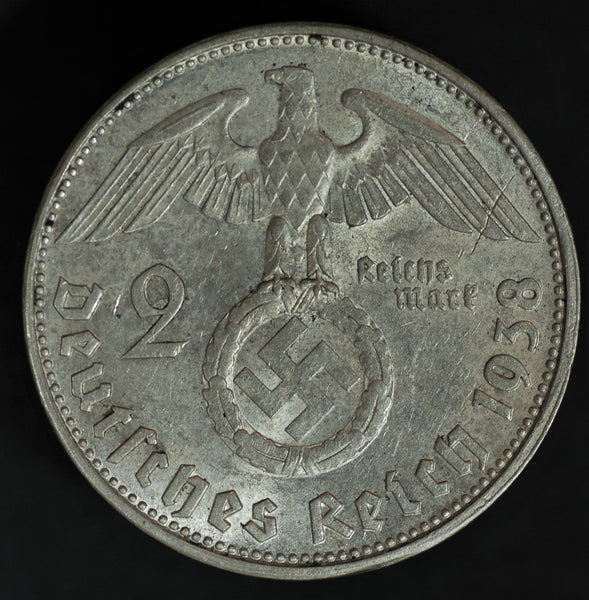 Germany. 2 Reichsmark. 1938B