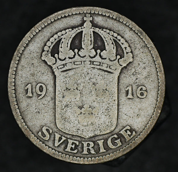 Sweden. 50 Ore. 1916.