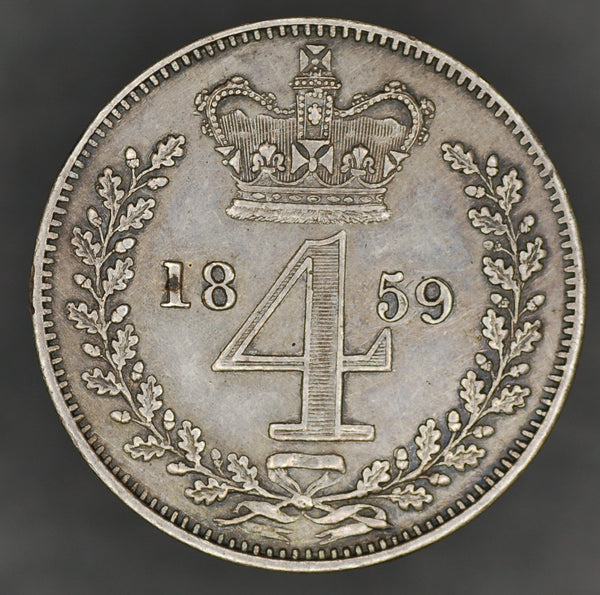 Victoria. Maundy fourpence. 1859