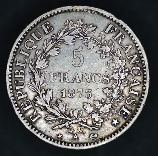 France. 5 Francs. 1873A