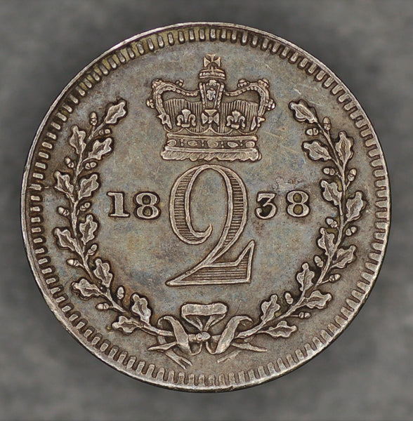 Victoria. Maundy twopence. 1838