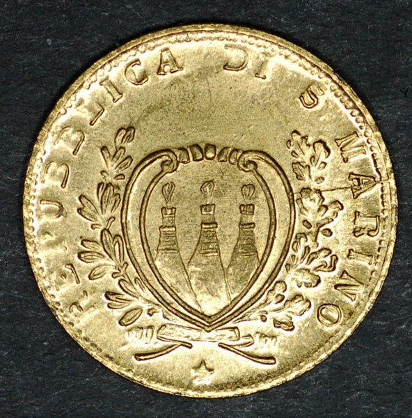 San Marino. Miniature gold coin