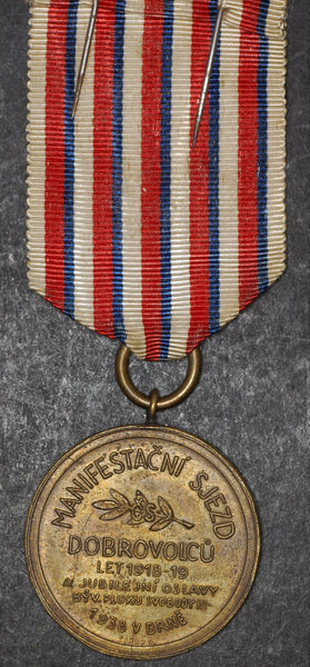 Czechoslovakia. Commemorative Medal. 1918-38. Third Freedom Regiment.