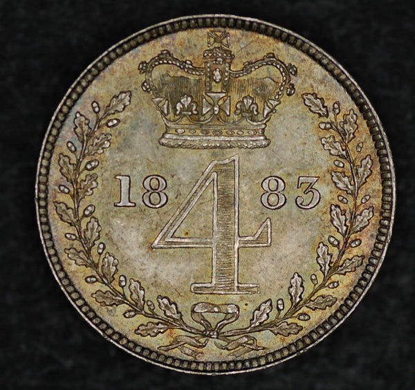 Victoria. Maundy fourpence. 1883