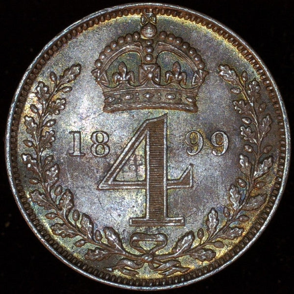 Victoria. Maundy fourpence. 1899