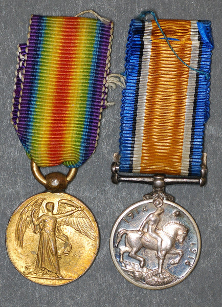 Miniature. WW1 medal pair. Arctic 1914 clasp