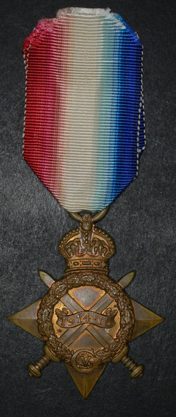 WW1. 1914-15 Star (Pte. P. W. A. Van Rensburg Veteran Rgt.) Died in service